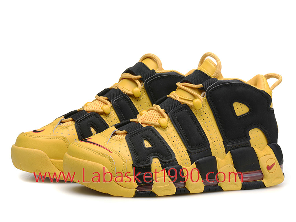 nike uptempo 96 femme jaune