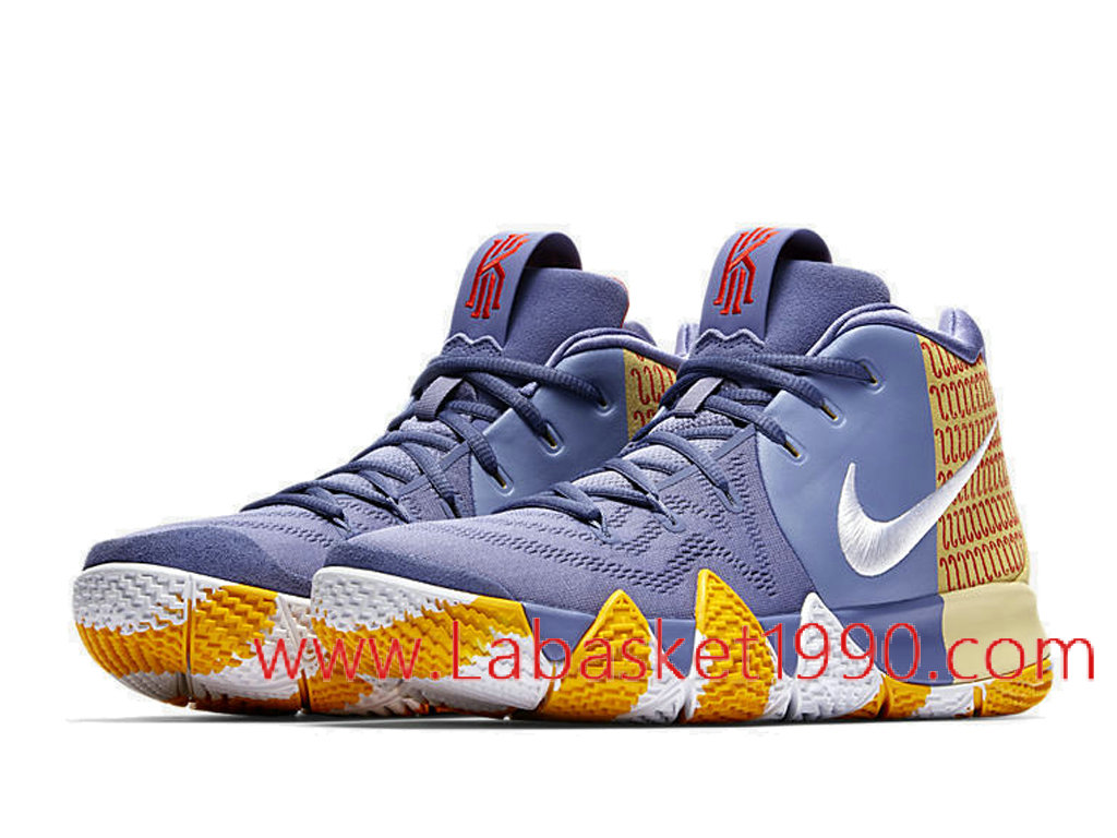 kyrie purple and yellow shoes